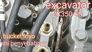 Causes of a weak Hitachi excavator bucket. #juankztech #channel #heavy equipment
