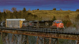 GREY GHOST! CN 2341 at Cherrywood, ON (NOV 22, 2025)