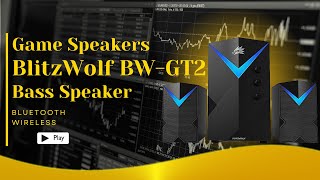 BlitzWolf BW-GT2 Computer Game Speakers Wireless 20W USB bluetooth-compatible Bass Speaker for PC