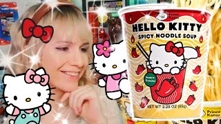 hello kitty spicy noodle review