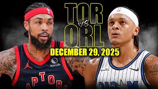 Toronto Raptors vs Orlando Magic Full Game Highlights – December 29, 2025 | NBA Season