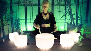 🔴Live✨ Sound bath ✨ , Singing bowls, crystal singing bowls healing frequiencies, meditation