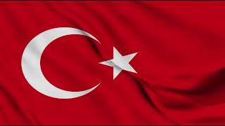 Turkey flag  Waving flag animation footage