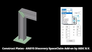 Construct Plates Demo - ANSYS Discovery SpaceClaim Add-on by AESC B.V