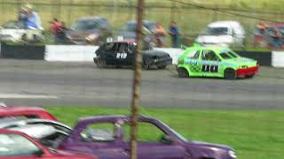 Stock car race at High Edge Raceway, Buxton