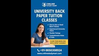 Online Live Class For University exam