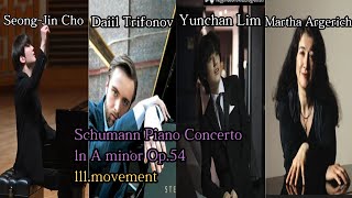 Seong-Jin Cho, Daniil Trifonov,Yunchan Lim, Martha Argerich - Schumann Piano Concerto ln A minor