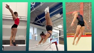 Skye Blakely tumbling, new Yurchenko Double Pike in the works