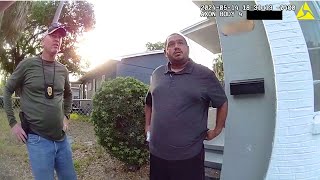 Road Rager Nearly Stabs Man To Death (Police Bodycam) 