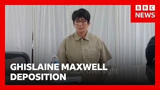Ghislaine Maxwell refuses to answer questions about Epstein in congressional hearing | BBC News
