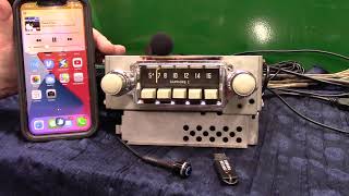 1964 Karmann Ghia Volkswagen Sapphire 1 original AM radio