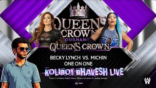 BECKY LYNCH VS MICHIN | WWE 2K24 | KOLIBOY BHAVESH PATIL  #wwe #wwe2k24 #gaming #game #pc #ps