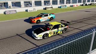 Hayden in the mustang chasing me on Barbagello in the ADC comp pack cars