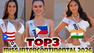 WINNER ! Miss intercontinental  2026 Top 3 Congratulations Philippines🇵🇭