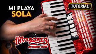 "My Lonely Beach" TUTORIAL on Keyboard / Piano - Key Accordion