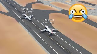 Best of plane spotting at EGLL Heathrow airport | Infinite flight fails and wins