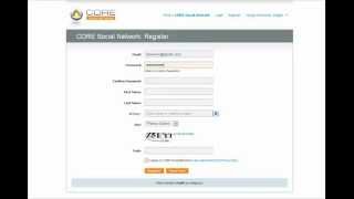 CORE Social Network Demo