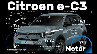 🔋 Citroen e-C3 electric 🌡️ Motor temperature - too high? 📱 Car Scanner ELM OBD2 (and Ë-C3 Aircross)