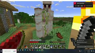 I found the pumpkin head zombie but the iron golem killed it