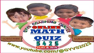 ONLINE QUIZ MATH 5425 @GYVS2023