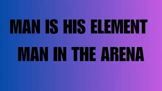 A.R.S - MAN IN THE ARENA - OFFICIAL LYRIC VIDEO