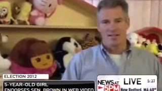 NECN: 5-year old endorses Senator Brown
