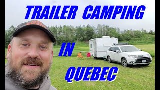 Trailer camping east coast of Quebec full video