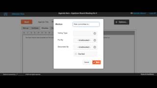 ZIPMIN Minute taking with Motions and Actions