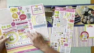 Scrapbook Process #928 Eat Sleep Craft Repeat - Two Page Tuesday
