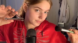 ASMR plucking and brushing your negative energy (lofi)