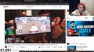 Sadarji reacts on Team Mayavi & team mayhem hacking clips || Sadarji reaction on Snehilop video