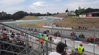 Start and first corner MotoGP @ Catalunya 2021