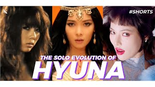 The Solo Evolution of HyunA (현아) in 60 Secs (2010 - 2021) #Shorts