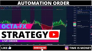 Octafx Live Strategy Trading | Algo Order With Tradingview