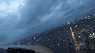 Flying around Miami on a Cessna 172 in the evening! + Touch and Go!