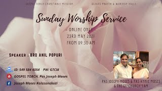 SUNDAY WORSHIP SERVICE || 23 May 2021 || Gospel Torch