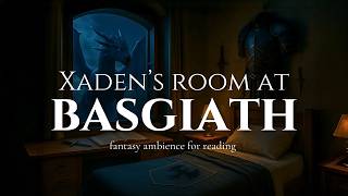 fourth wing ambience | xaden’s room with sgaeyl | fantasy music for reading onyx storm, iron flame