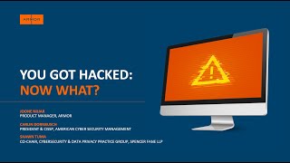 You Got Hacked, Now What