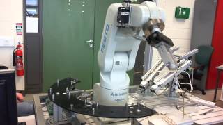 Hot-wire exercises with Mitsubishi 5-Axis Robot