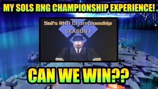 I Entered a Sols RNG Championship Against 20 of The BEST Players!