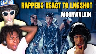 RAPPERS REACT TO LNGSHOT - [Moonwalkin’] Official Music Video (THEY SING TOO)