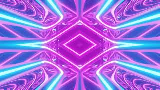 Abstract Neon Light Mirror Room Background 🌈 Seamless Reflective Neon Visuals | 6 Hours 4K 60FPS