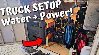 COMPACT MOBILE AUTO DETAILING SETUP IN A TRUCK (POWER + WATER + AIR )