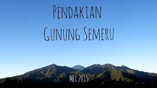 Video Sabuki : Pendakian Gunung Semeru, 2015