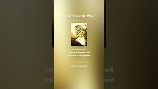 The LORD Knows the Way of the Righteous - Psalm 1 (Scripture Memory Song)