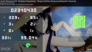 Huge Choke - Responsibility Response [Slayed's Answer] 6.25* 99.04% (204pp)