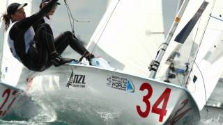 Jo Aleh and Polly Powrie Of New Zealand Sailors Strike Women's 470 Gold at London Olympics 2012
