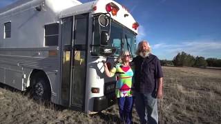 Retired Couple's Residential-Quality SKOOLIE Home!