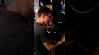 John Perrin (NRBQ) - "I'll Stick Around" drum cover (Foo Fighters) [Santa Cruz Boardwalk, Sept. '13]