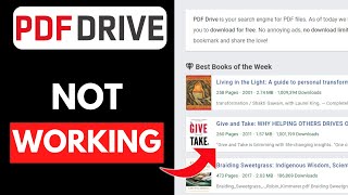 PDFDrive Not Working (Full Guide)